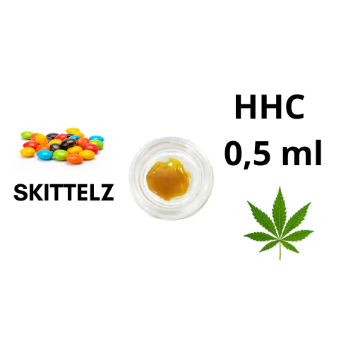 HHC-SKITTELZ | Glastiegel | 0,5 ml